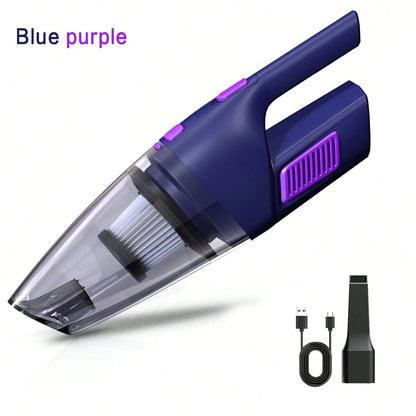 CascadeVac The Car Vacuum Cleaner Has Strong Suction Power, A 2000mAh Battery, Large Capacity, And Comes With 2accessories.Charging Cable And Long Nozzle Included It Is A Convenient Cleaning Tool Suit
