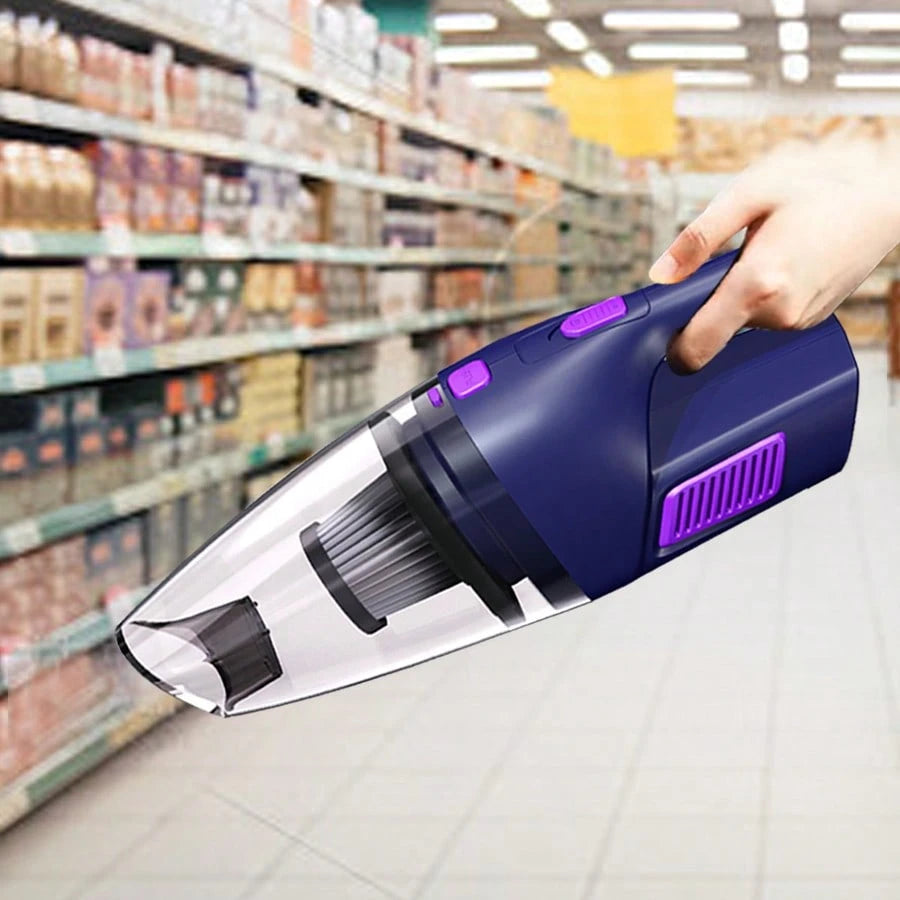 CascadeVac The Car Vacuum Cleaner Has Strong Suction Power, A 2000mAh Battery, Large Capacity, And Comes With 2accessories.Charging Cable And Long Nozzle Included It Is A Convenient Cleaning Tool Suit