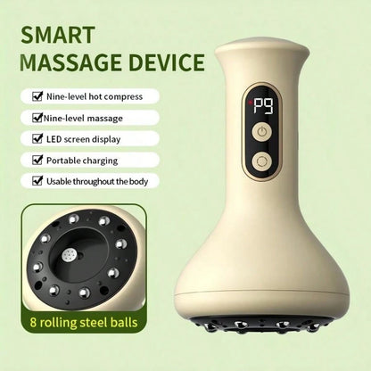 CGECGE Electric Massager With Intelligent Suction Massage, 3 Modes, 9 Temperature Settings, And 8 Magnetic Balls. Suitable For Arms, Back, And Legs. A Must-Have For Office Workers Who Sit For Long Per