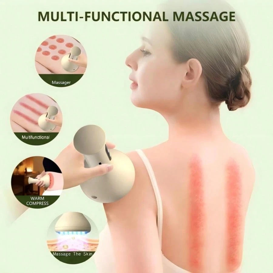 CGECGE Electric Massager With Intelligent Suction Massage, 3 Modes, 9 Temperature Settings, And 8 Magnetic Balls. Suitable For Arms, Back, And Legs. A Must-Have For Office Workers Who Sit For Long Per
