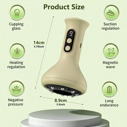 CGECGE Electric Massager With Intelligent Suction Massage, 3 Modes, 9 Temperature Settings, And 8 Magnetic Balls. Suitable For Arms, Back, And Legs. A Must-Have For Office Workers Who Sit For Long Per