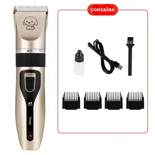 CGECGE Electric Pet Grooming Kit For Dogs And Cats. Professional Dog Grooming Kit With Low-Voltage Operation, Quiet Operation, And A Gentle Trimming System. Suitable For Home Pet Grooming, And Ideal F