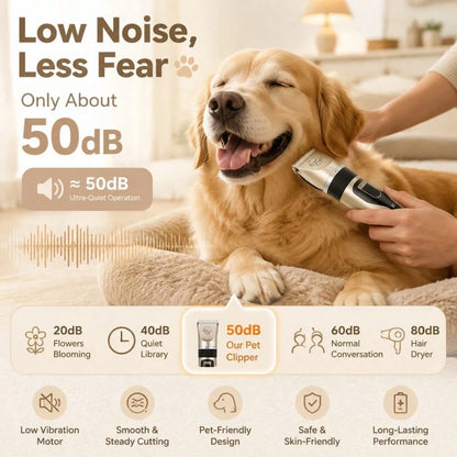 CGECGE Electric Pet Grooming Kit For Dogs And Cats. Professional Dog Grooming Kit With Low-Voltage Operation, Quiet Operation, And A Gentle Trimming System. Suitable For Home Pet Grooming, And Ideal F