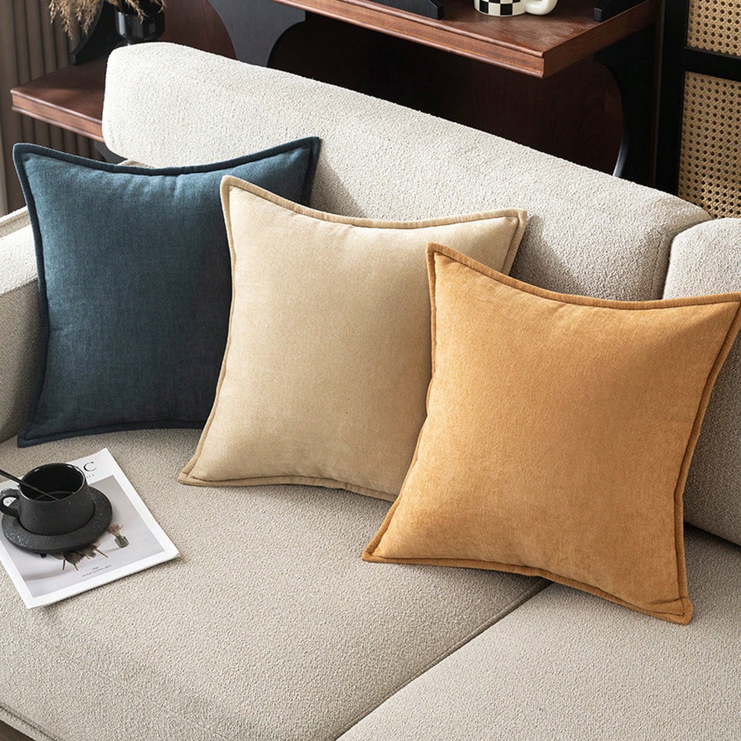Chenille Pillowcase, Large Cushion, Pillow Without Insert, Living Room Sofa, Headboard, And Backrest, With A Light Luxury And High-End Feel