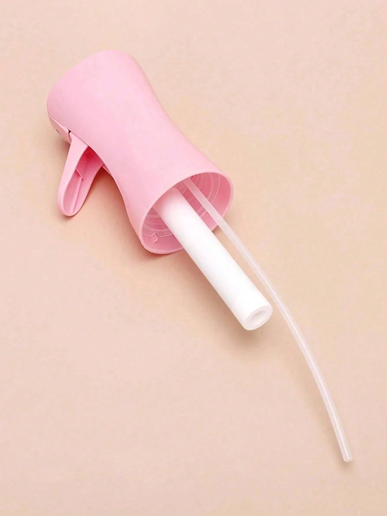 CHIGO 1pc Multi-Color Colored Coated High Pressure Continuous Spray Bottle, 10.1oz/300ml Ultra-Fine Water Mister, Alcohol Disinfection Sprayer, Pink Transparent Refillable Bottle For Curly Hair, Heatl