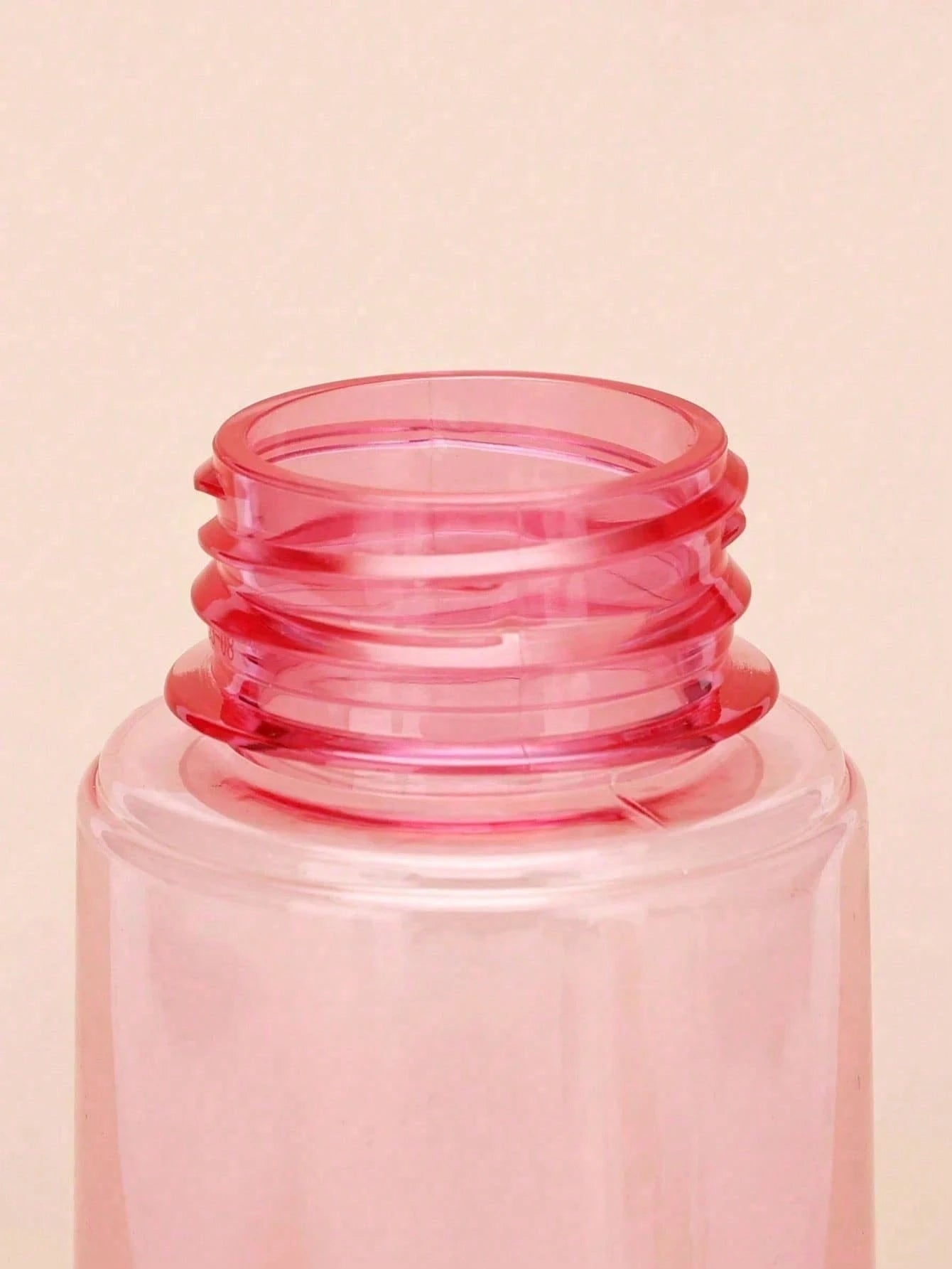 CHIGO 1pc Multi-Color Colored Coated High Pressure Continuous Spray Bottle, 10.1oz/300ml Ultra-Fine Water Mister, Alcohol Disinfection Sprayer, Pink Transparent Refillable Bottle For Curly Hair, Heatl