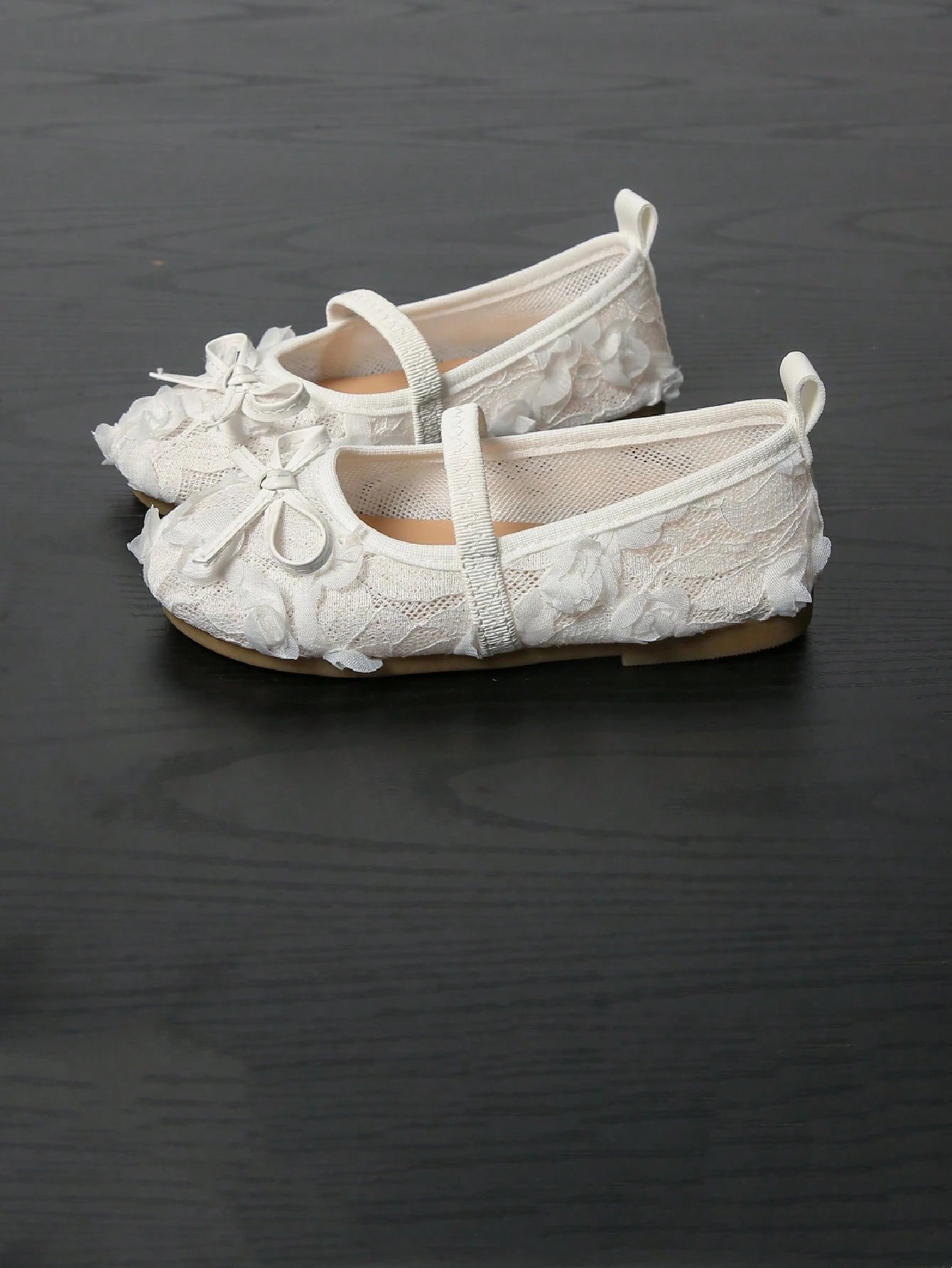 Children's Summer Fashion Lace Mesh Breathable Flat Bow Sandals For Girls