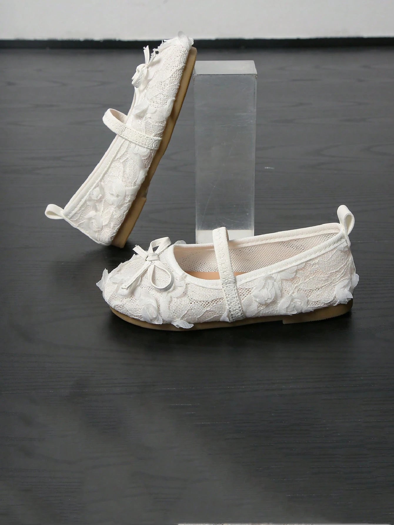 Children's Summer Fashion Lace Mesh Breathable Flat Bow Sandals For Girls