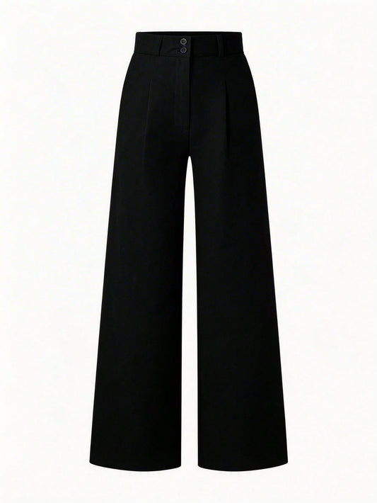 Chiquease Ladies Solid Color Simple Daily Spring And Summer Long Pants Fall Cloth For Women