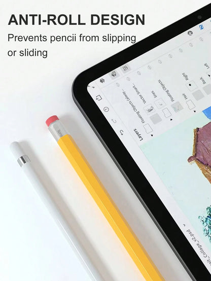 Christmas Gift Season Retro Pencil Shape Protective Case Compatible With Apple Pencil Pro Case & Apple Pencil 2nd Generation Case, Compatible With Magnetic Charging, Double Tap, Squeeze, Haptic