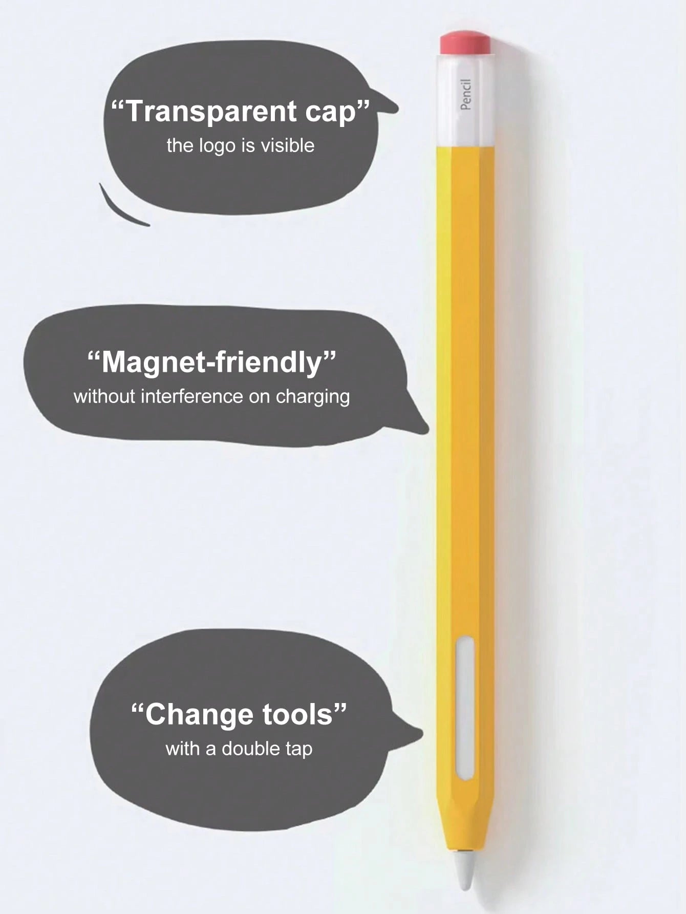 Christmas Gift Season Retro Pencil Shape Protective Case Compatible With Apple Pencil Pro Case & Apple Pencil 2nd Generation Case, Compatible With Magnetic Charging, Double Tap, Squeeze, Haptic