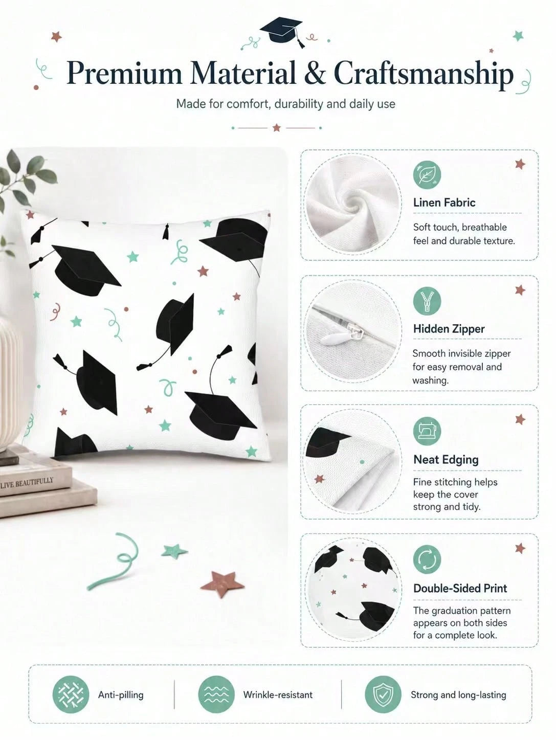 CKnight Schumacher Betwixt Pillow Cover Leaf Green & Ivory Toss Pillow