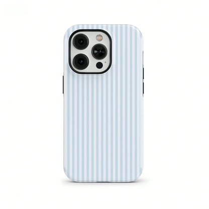 Classic Blue Striped College Style Phone Case Compatible With IPhone 17, 16, 15, 14, 13, 12, 11 Pro Max