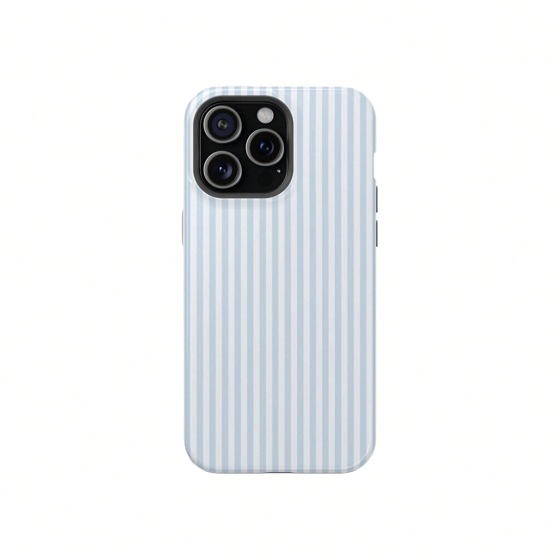 Classic Blue Striped College Style Phone Case Compatible With IPhone 17, 16, 15, 14, 13, 12, 11 Pro Max