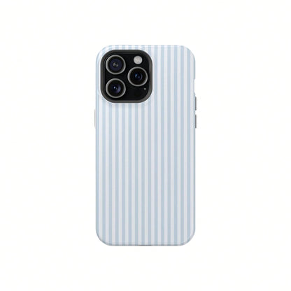 Classic Blue Striped College Style Phone Case Compatible With IPhone 17, 16, 15, 14, 13, 12, 11 Pro Max