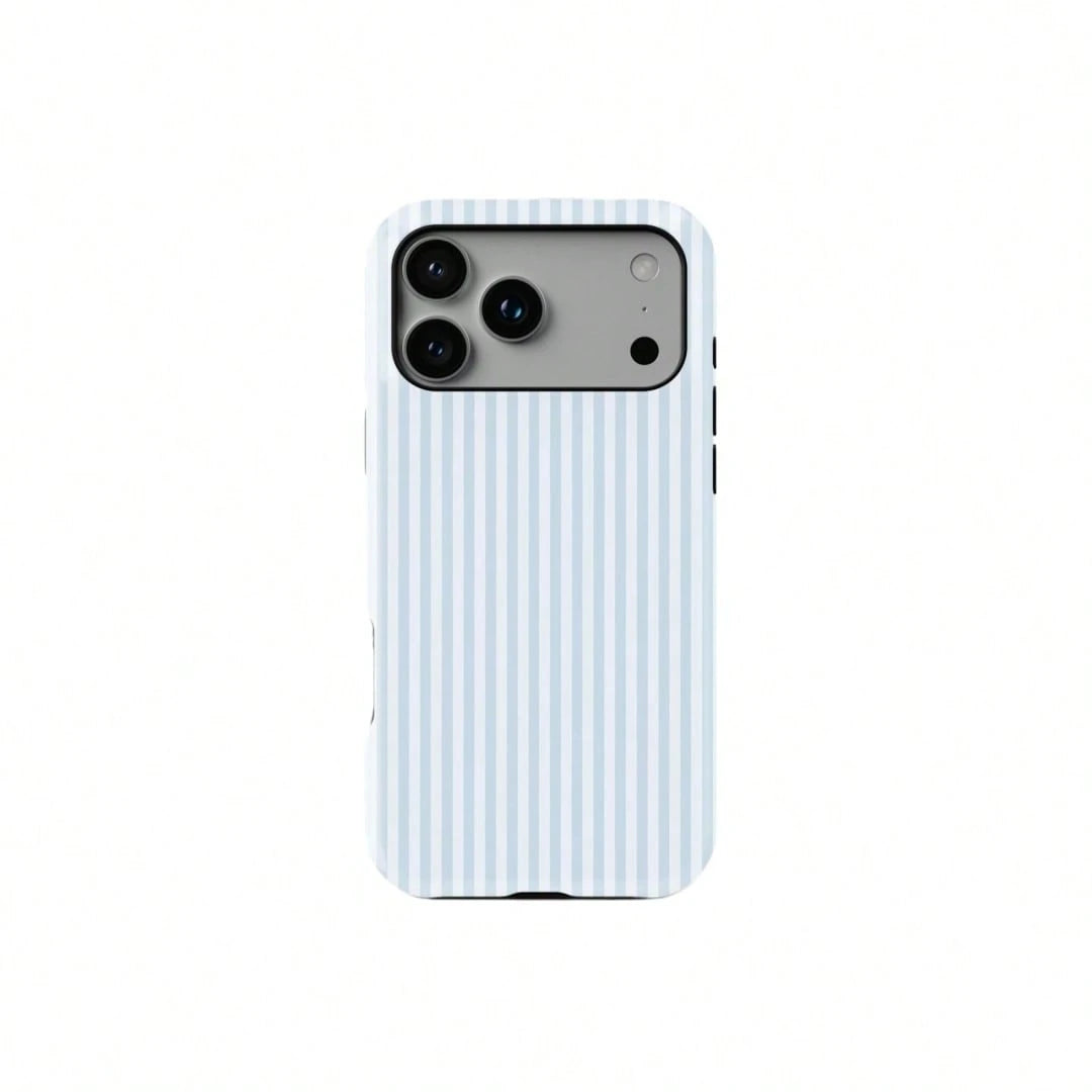 Classic Blue Striped College Style Phone Case Compatible With IPhone 17, 16, 15, 14, 13, 12, 11 Pro Max