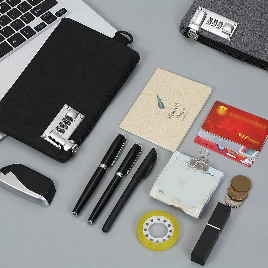 Coin Purse With Password Lock, Anti-Theft, Multifunctional Card Holder & Phone Wallet