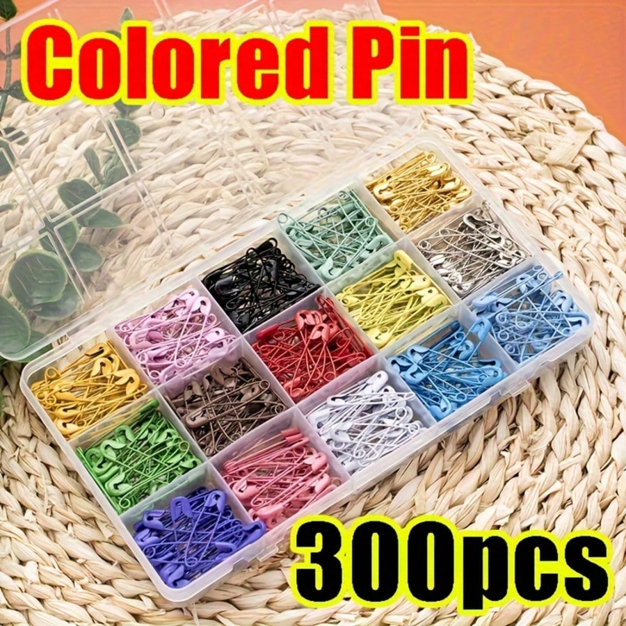 Colored Safety Pins,Strong,Mix Needles Brooch Pin Safety Pins DIY Sewing Tools For Jewelry Making Needlework Accessories, Insulated, And Perfect For Crafts, Sewing, And Tasks, As Well As For Organizin