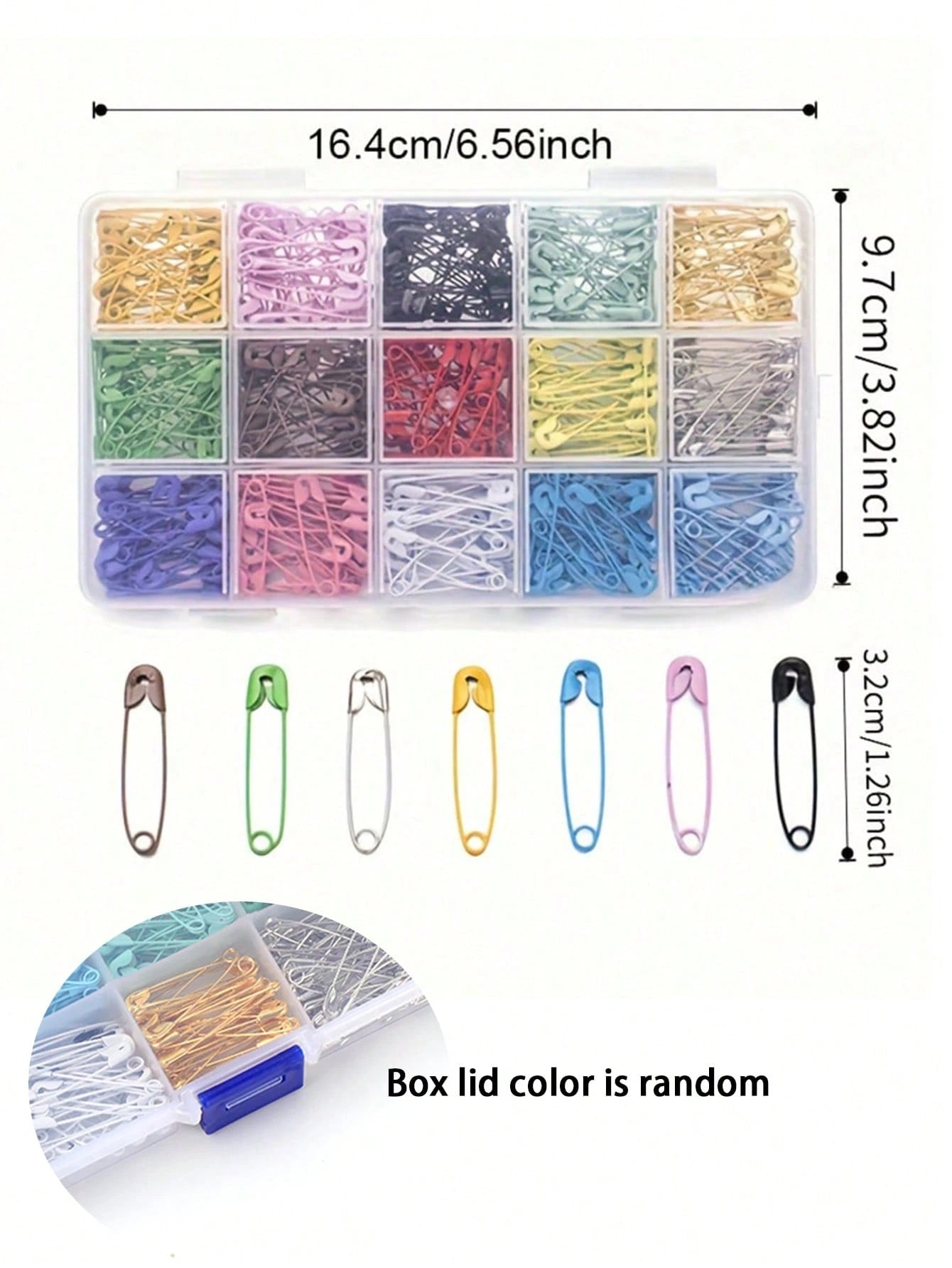 Colored Safety Pins,Strong,Mix Needles Brooch Pin Safety Pins DIY Sewing Tools For Jewelry Making Needlework Accessories, Insulated, And Perfect For Crafts, Sewing, And Tasks, As Well As For Organizin