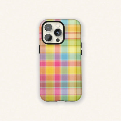 Colorful Checkerboard Pattern Phone Case Compatible With IPhone 16 Pro Max, 15 Pro, 14 Plus, 13 Pro Max, 12, 11