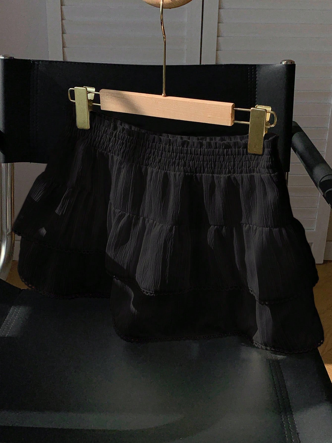 Comfortcana Regular Black Weave Patchwork Lace Casual Women Skirt Skirts For Women Summer Cute Skirts For Women