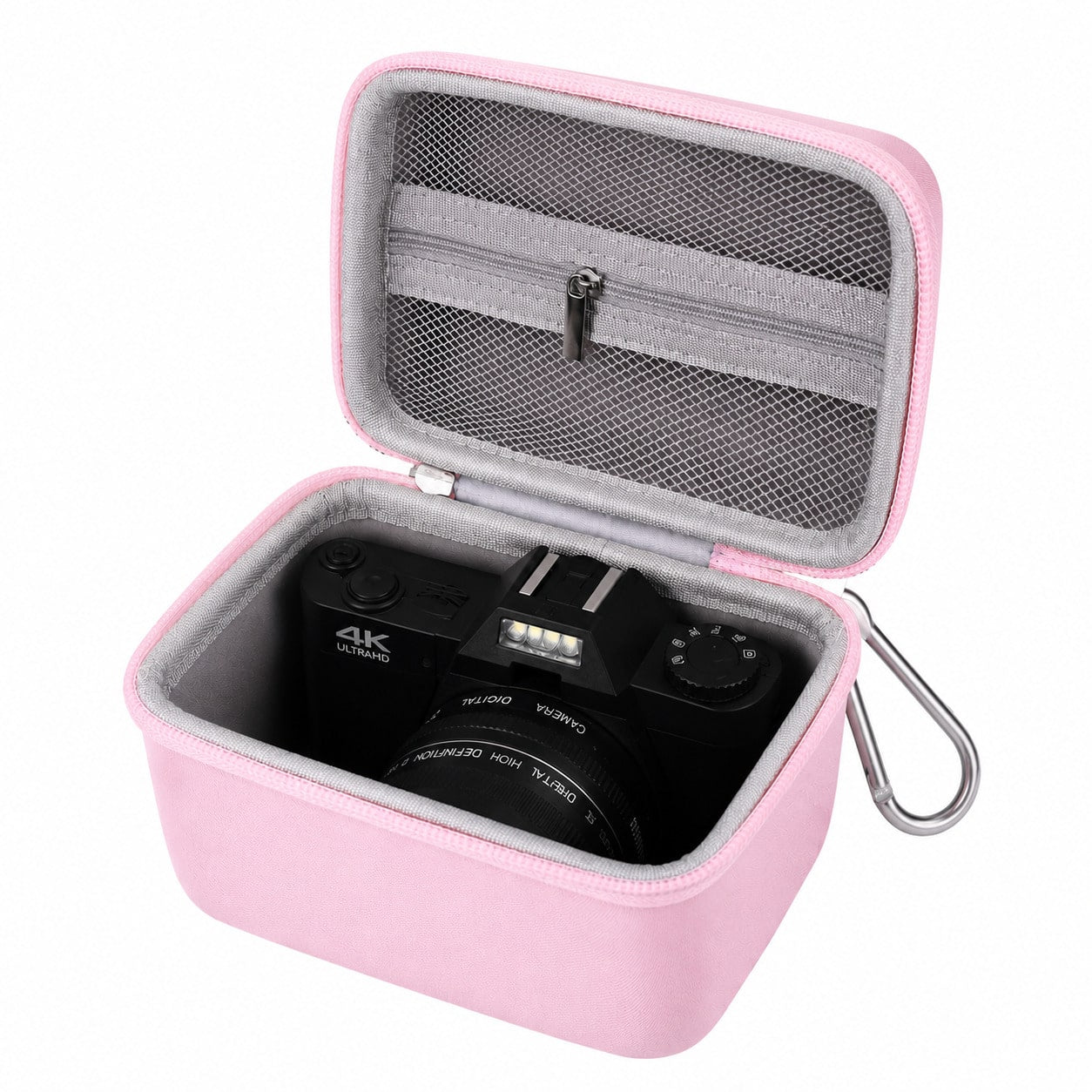 Compact Digital Camera Case, Portable EVA Hard Shell Travel Organizer, Waterproof Shockproof Protective Case For 4K Vlogging Cameras