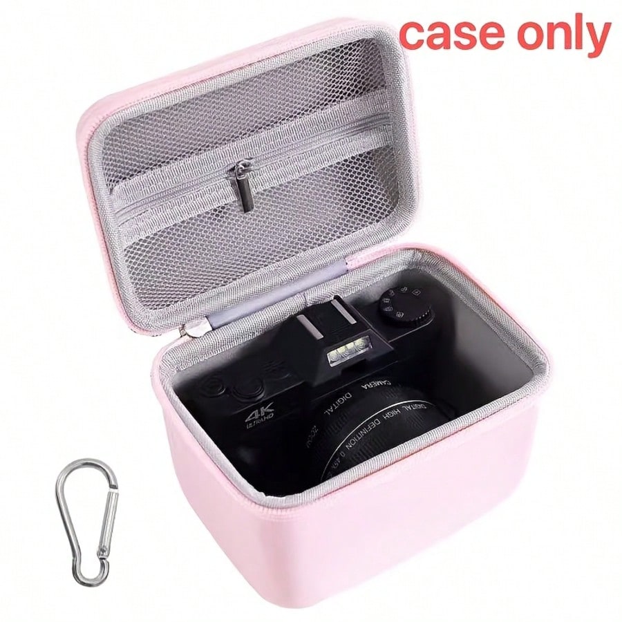Compact Digital Camera Case, Portable EVA Hard Shell Travel Organizer, Waterproof Shockproof Protective Case For 4K Vlogging Cameras
