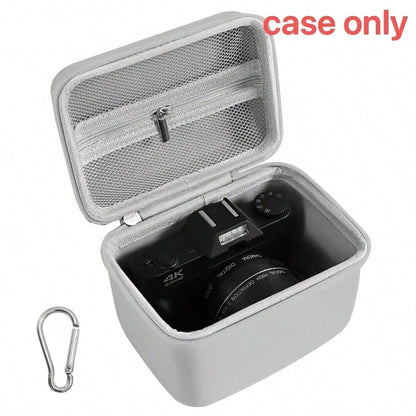 Compact Digital Camera Case, Portable EVA Hard Shell Travel Organizer, Waterproof Shockproof Protective Case For 4K Vlogging Cameras