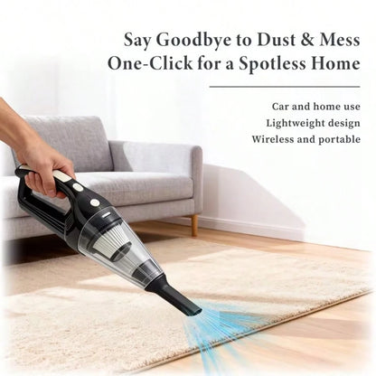 Cordless Vacuum Cleaner, Portable Car Vacuum Cleaner,Long Battery Life, And Comes With 5 Accessories. It Features A Type-C Charging Port, Making It Suitable For Cars, RVs, Living Rooms, Kitchens, Bedr