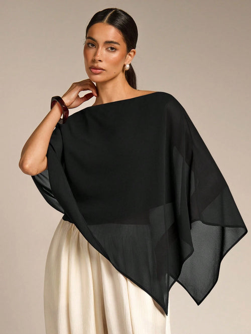 COSMINA Solid Color Casual Versatile Daily Shirt, Asymmetrical Hem Summer Sun Protection, Shawl Collar Women's Matching