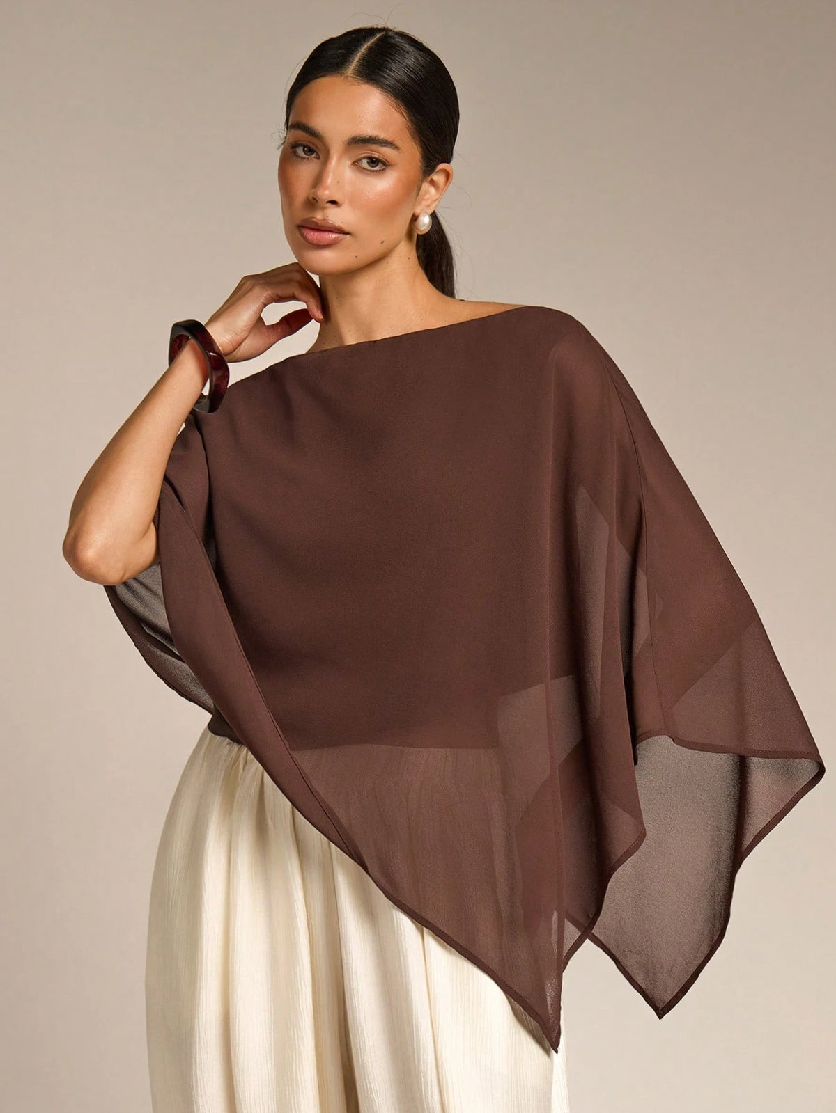 COSMINA Solid Color Casual Versatile Daily Shirt, Asymmetrical Hem Summer Sun Protection, Shawl Collar Women's Matching