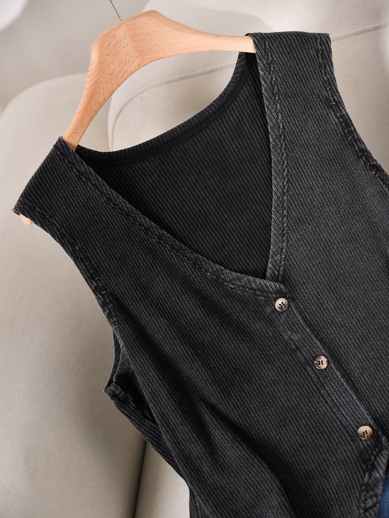 CosyJoli Plus Size Women V-Neck Single-Breasted Casual Business Casual Tank Top Office Vacation Concert Dark Green Summer