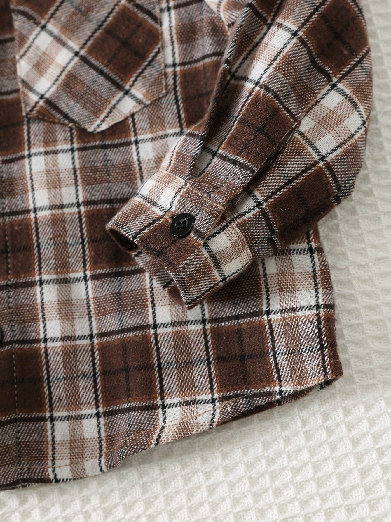 Cozy Pixies Baby Boy Retro British Style Colorful Plaid Collar Long Sleeve Cardigan Jacket