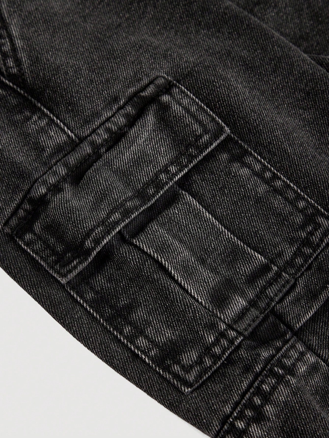 Cozy Pixies Baby Boy Stonewashed Casual Elastic Waistband Soft Work Baggy Denim Pants With Side Pockets,Leisure And Versatile Outdoor Wear