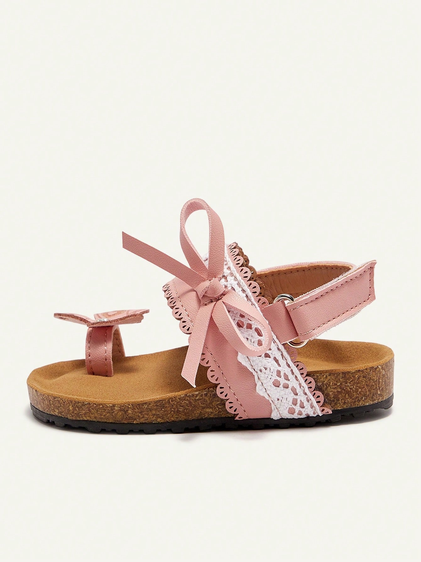 Cozy Pixies Fashionable & Cute Butterfly Open Toe Casual Flat Sandals For Toddler Girls