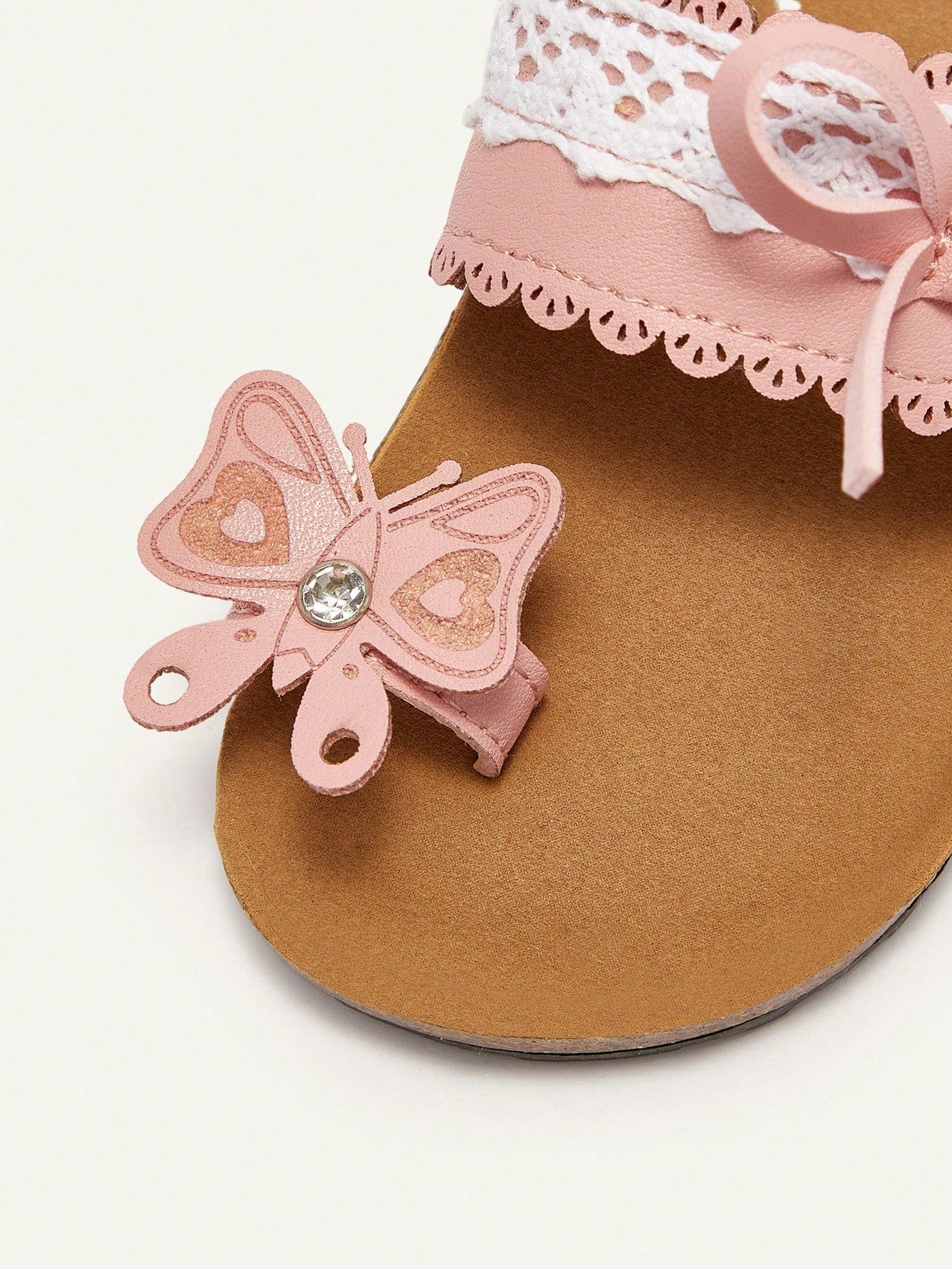 Cozy Pixies Fashionable & Cute Butterfly Open Toe Casual Flat Sandals For Toddler Girls