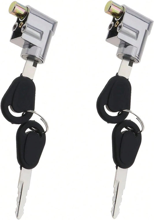 Create Idea 2pcs Battery Cylinder Lock Ignition Switch Anti-Theft Safety Lock For Motorcycle Electric Bike Scooter E-Bike With 4 Keys Light Weight