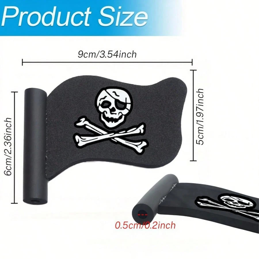 Creative Car Antenna Ornament, Pirate Flag Design With Unique Personalized, Easily Shape Your Car's Distinctive Style