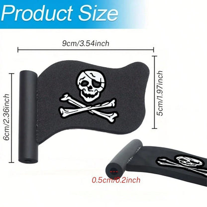 Creative Car Antenna Ornament, Pirate Flag Design With Unique Personalized, Easily Shape Your Car's Distinctive Style