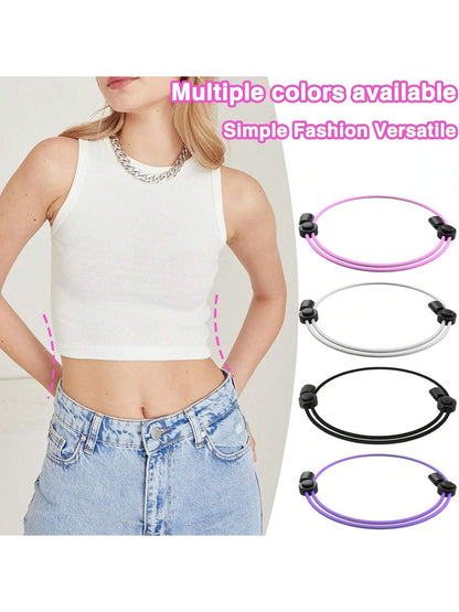 Crop Tuck Adjustable Band, Crop Tuck Tool For Sweater And Shirt, Belly Leaking Crop Tuck Band, The Elastic Band To Change The Style Of Your Tops(1pc)