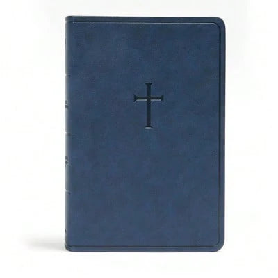 CSB Everyday Study Bible, Navy Cross LeatherTouch (Hardcover) By Holman Bible Staff