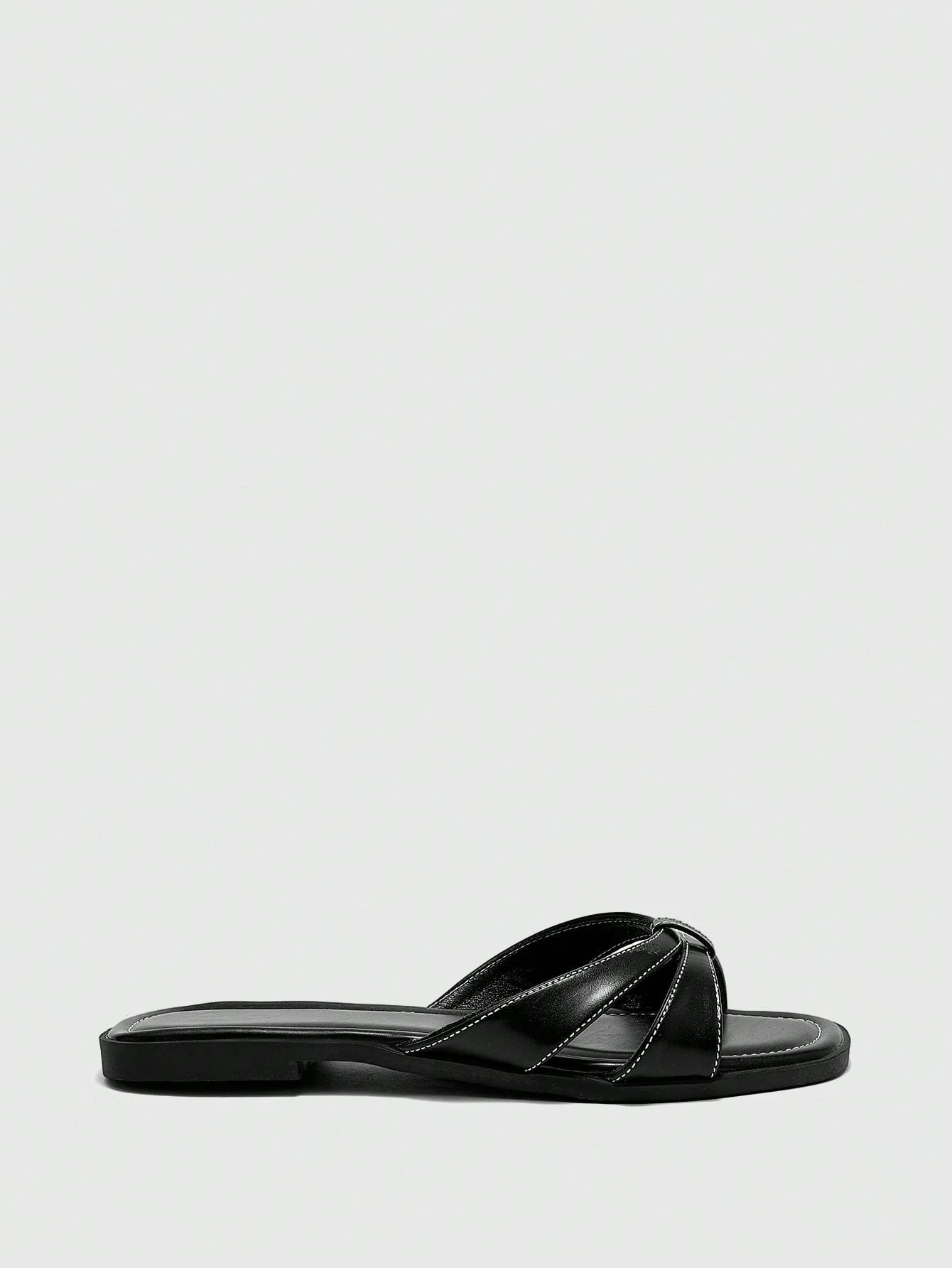 CUCCOO BIZCHIC Women's Casual Flat Sandals, Comfortable Open Toe Beach/Street Wear Slippers, Summer/Autumn Spring Shoes Summer Shoes