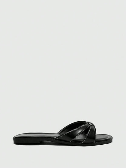 CUCCOO BIZCHIC Women's Casual Flat Sandals, Comfortable Open Toe Beach/Street Wear Slippers, Summer/Autumn Spring Shoes Summer Shoes