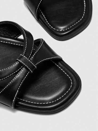 CUCCOO BIZCHIC Women's Casual Flat Sandals, Comfortable Open Toe Beach/Street Wear Slippers, Summer/Autumn Spring Shoes Summer Shoes