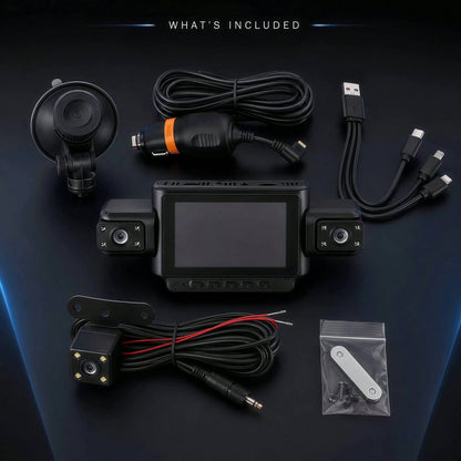 Curear Dashcam + 3-In-1 Data Cable Dashcam