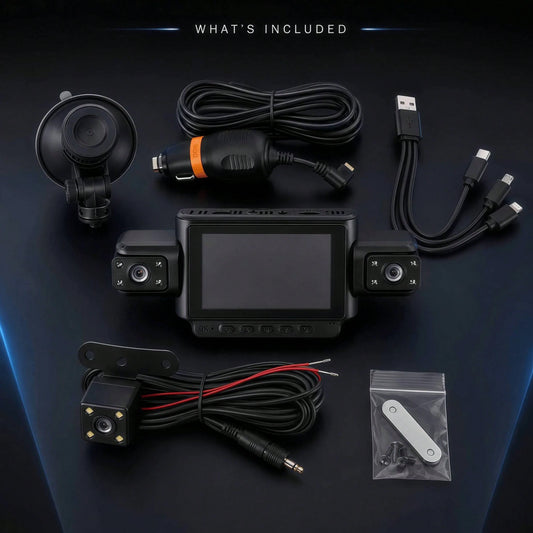 Curear Dashcam + 3-In-1 Data Cable Dashcam
