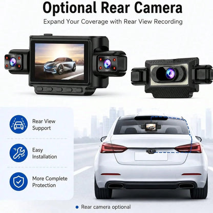 Curear Dashcam + 3-In-1 Data Cable Dashcam
