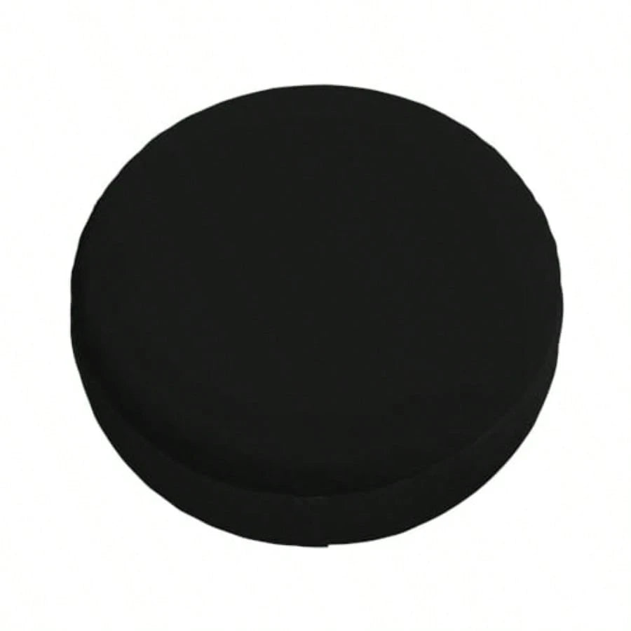 Custom Spare Tire Cover, Waterproof Dust-Proof 14-17 Inch Universal Fit, Personalized Polyester Wheel Protector With Your Logo/Photo/Text For SUV Trailer RV, 16In PureBlack