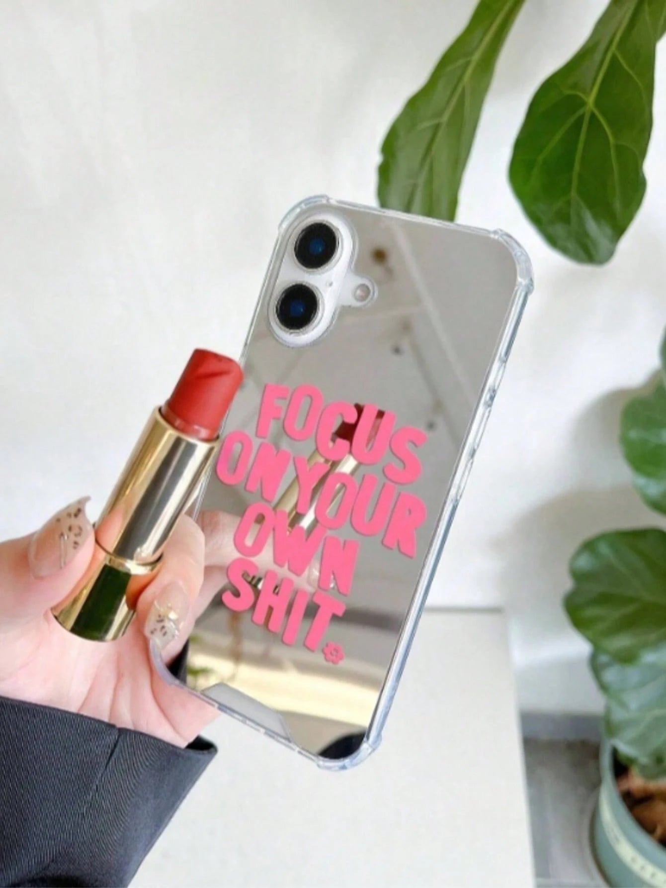 Customized Anti-Drop Mirror Phone Case Compatible With IPhone 13/11/17/16/14/15/15Pro/15Plus/15ProMax/7Plus/8Plus/X/XsMax/XR/11Pro/12Pro/13Pro/14Pro/12mini/13mini/11ProMax/12ProMax/13ProMax/14ProMax/1