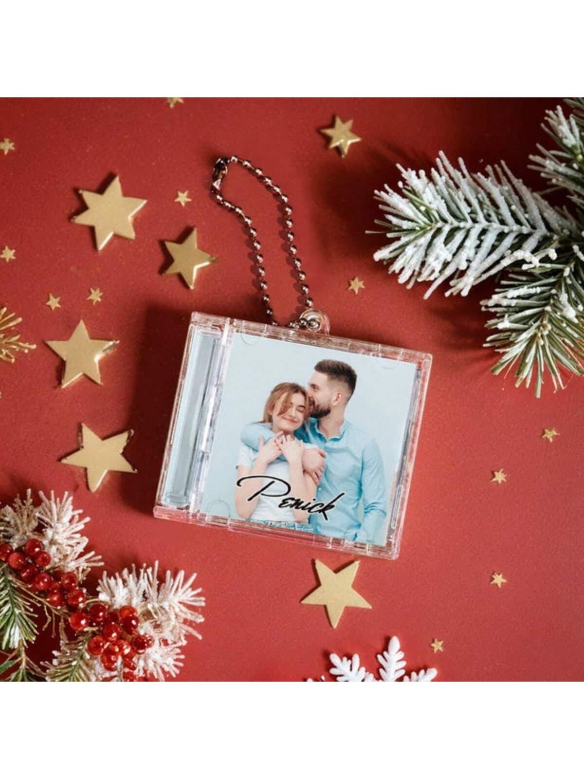 Customized Mini CD Bag Charm Keychain With NFC Function/Personalized Music Gift- Vintage Style/Spotify Mini CD Keychain/Christmas Gift/Customized Gift/Bag Accessory, Multi-Functional, Lightweight, Ve